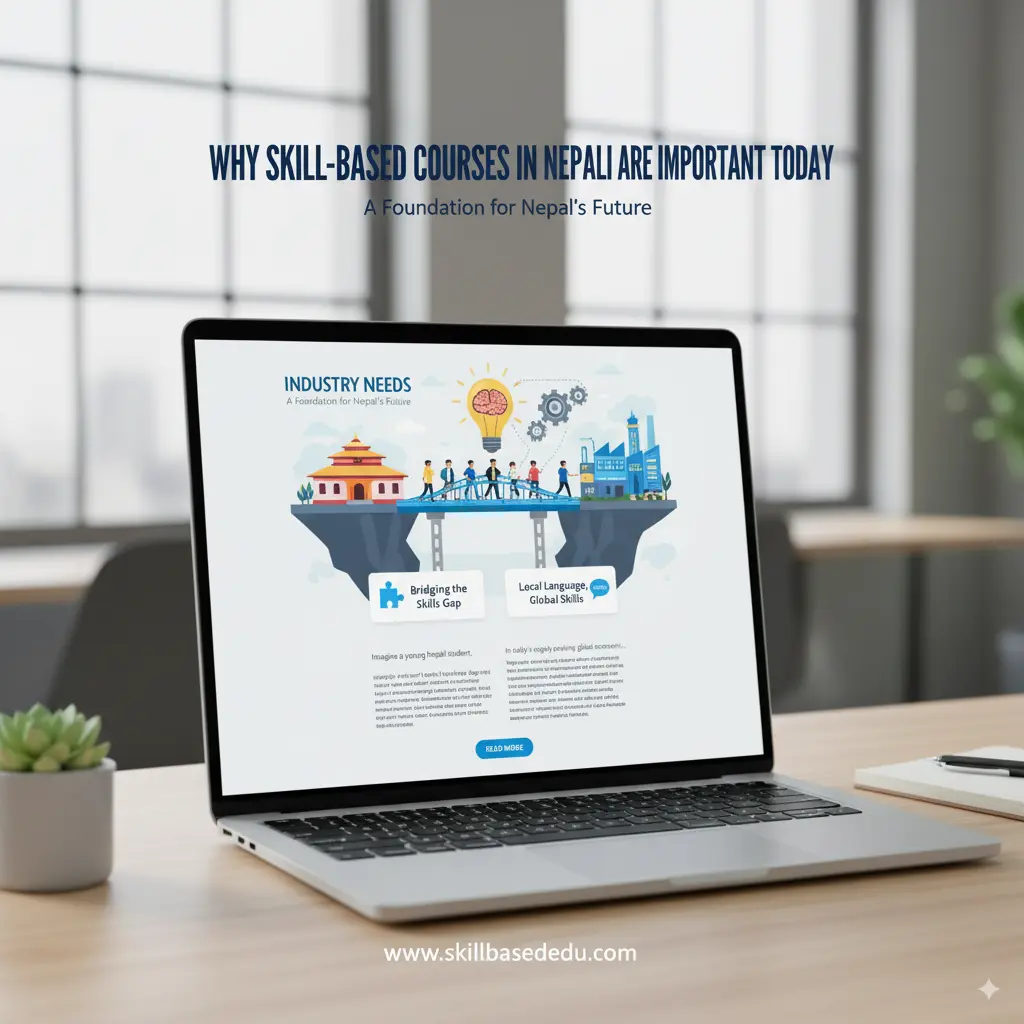 The provided texts discuss the increasing importance of skill-based education and workforce development in a rapidly evolving job market |Why Skill-Based Courses in Nepali Are Important Today